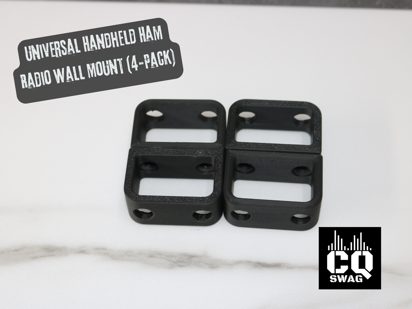 Universal Handheld Ham Radio Wall Mount – 4 Pack
