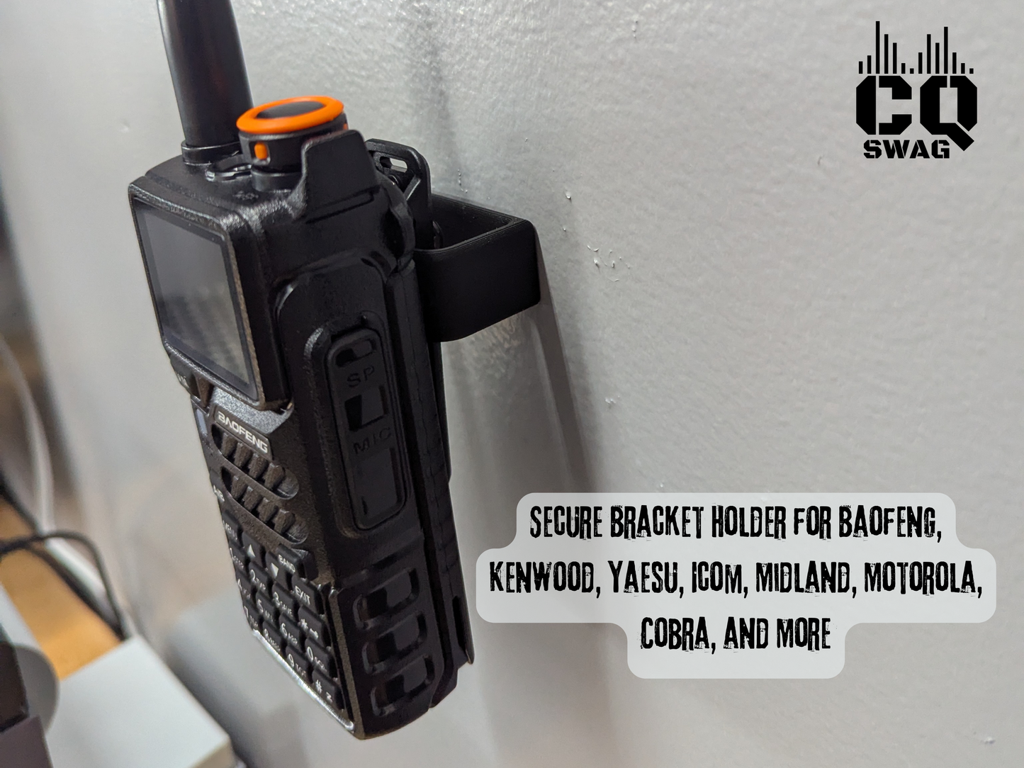 Universal Handheld Ham Radio Wall Mount – 4 Pack